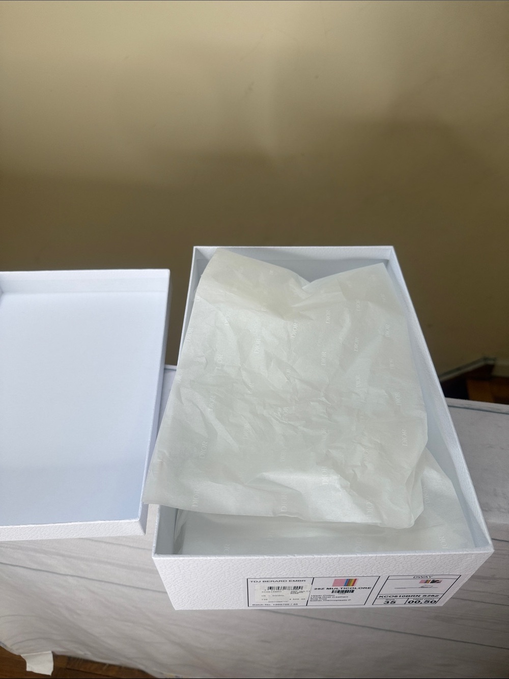 Dior White Empty Shoe Box and Shopping Bag - Picture 10 of 11
